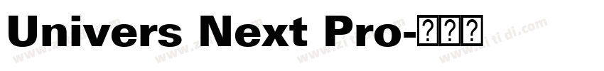 Univers Next Pro字体转换